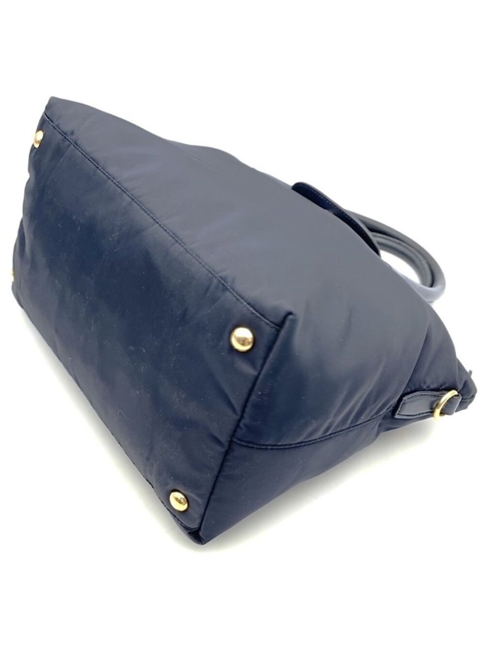 Prada Tote Saffiano Nylon Leather Navy - Picture 2 of 10